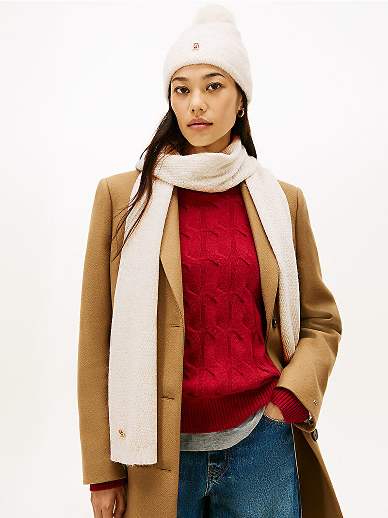 Kadın Pom Pom Bere Beyaz  AW0AW17995YA8