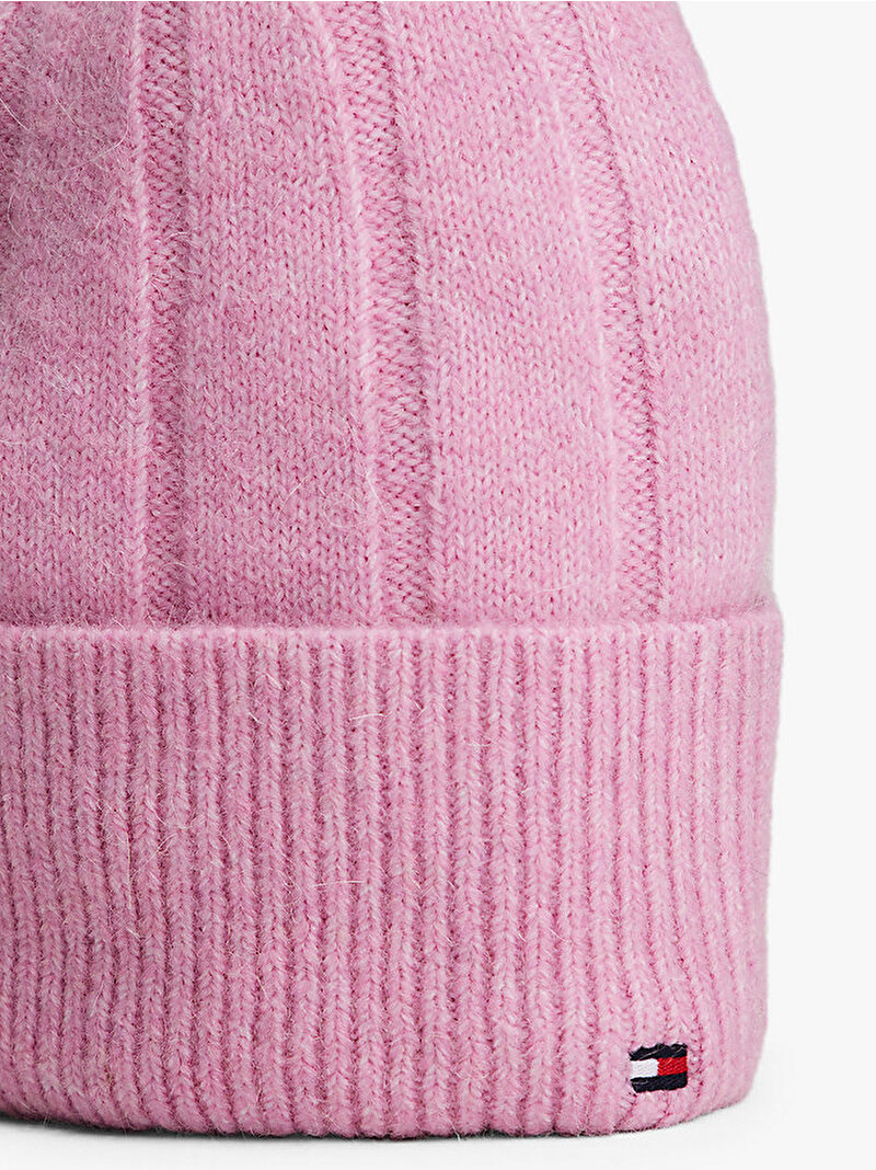 Kadın TH Flag Fluffy Bere Pembe  AW0AW17779TR9