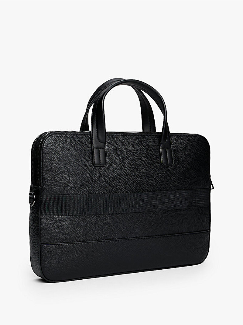 Erkek TH Central Slim Laptop Çantası Siyah AM0AM13631BDS
