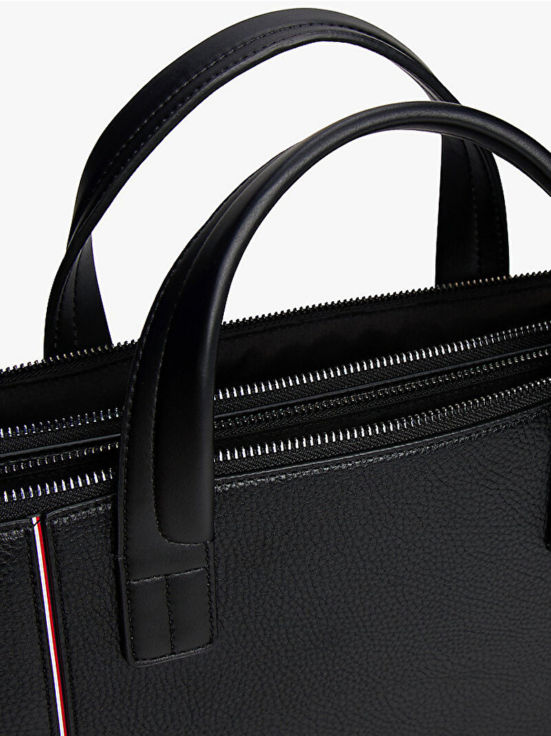 Erkek TH Central Slim Laptop Çantası Siyah AM0AM13631BDS