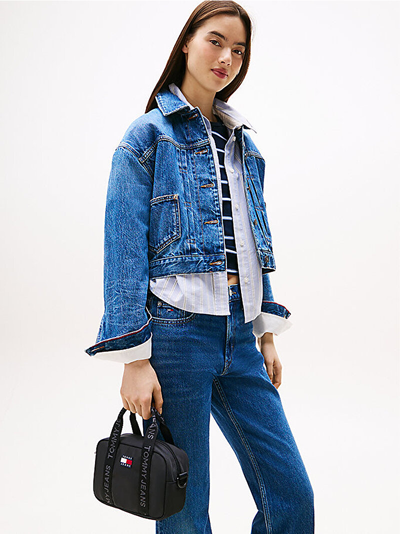 Kadın TJW Essential Daily Çapraz Çanta Siyah AW0AW17889BDS