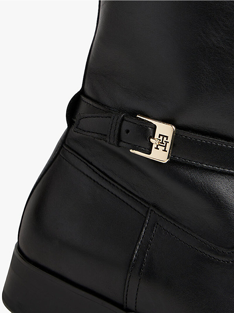 Kadın TH Buckle Riding Bot Siyah FW0FW08873BDS