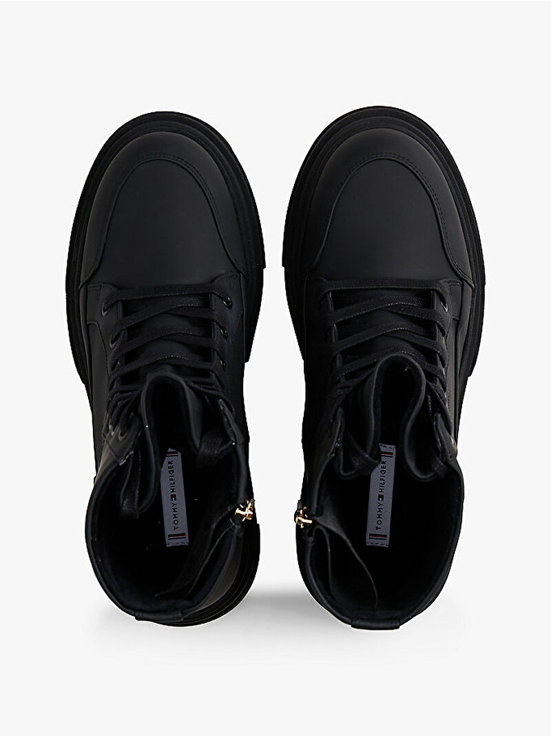 Kadın Tommytech Water Repellent Bot Siyah FW0FW09161BDS