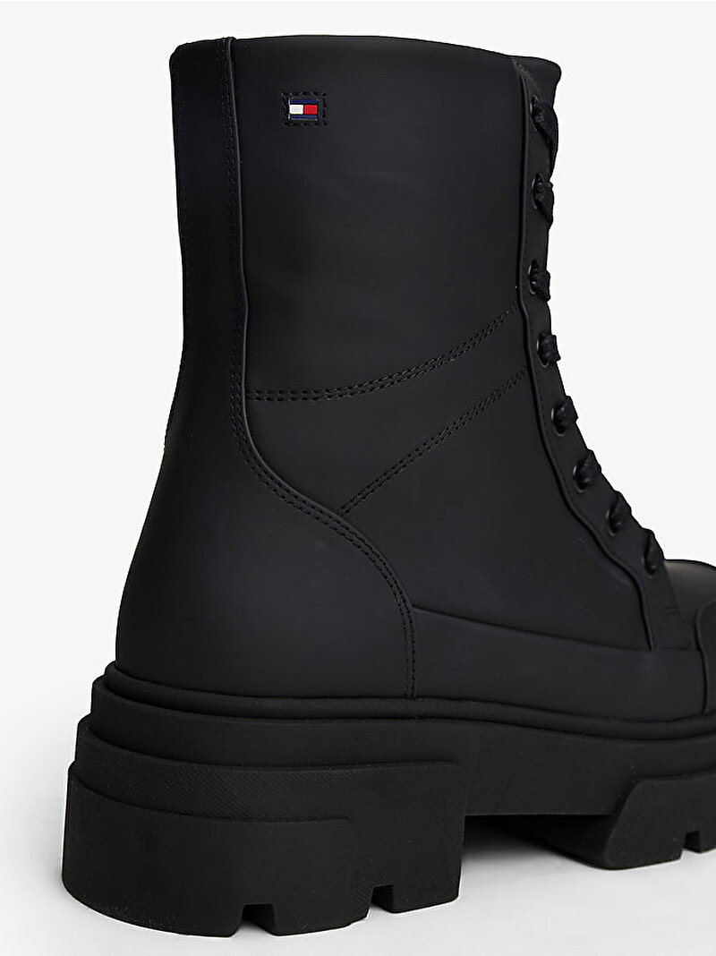 Kadın Tommytech Water Repellent Bot Siyah FW0FW09161BDS