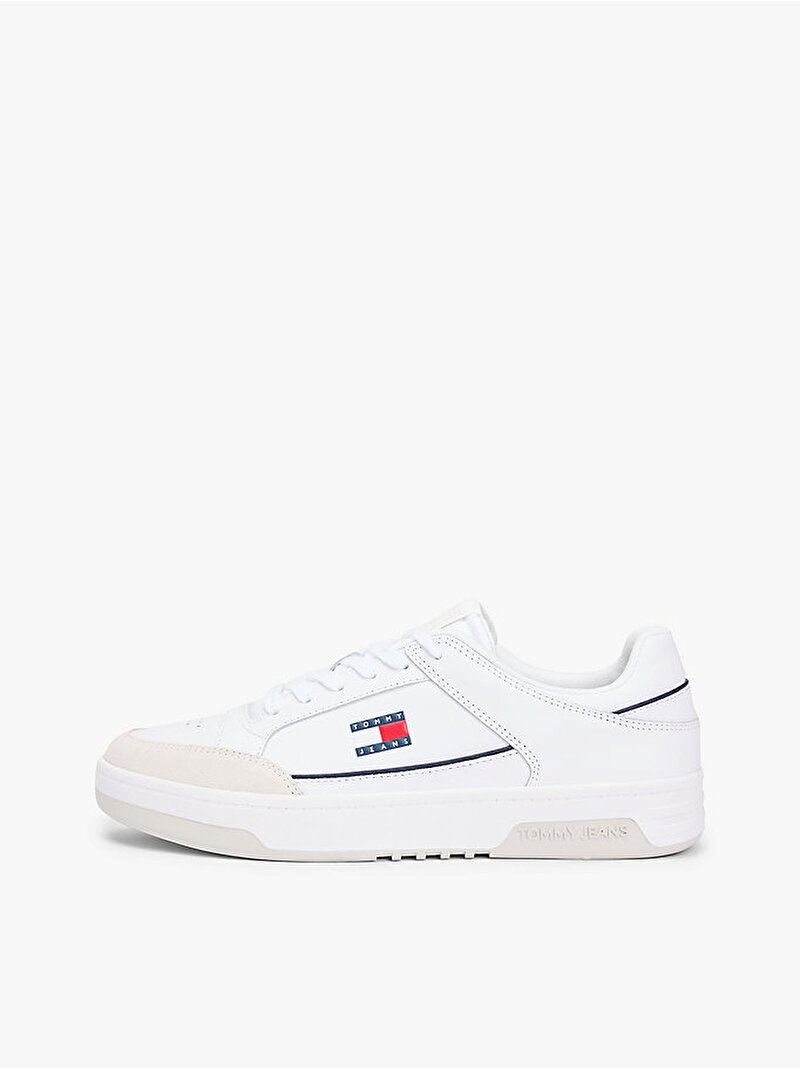 Erkek TJM Cupsole Sneaker Beyaz  EM0EM01660YBS