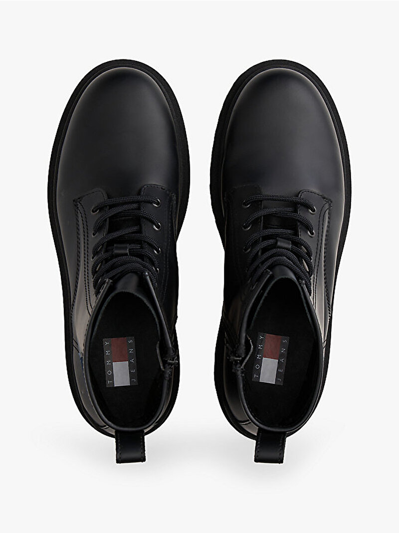 Erkek TJM Lace Up Rubberiz Bot Siyah EM0EM01628BDS