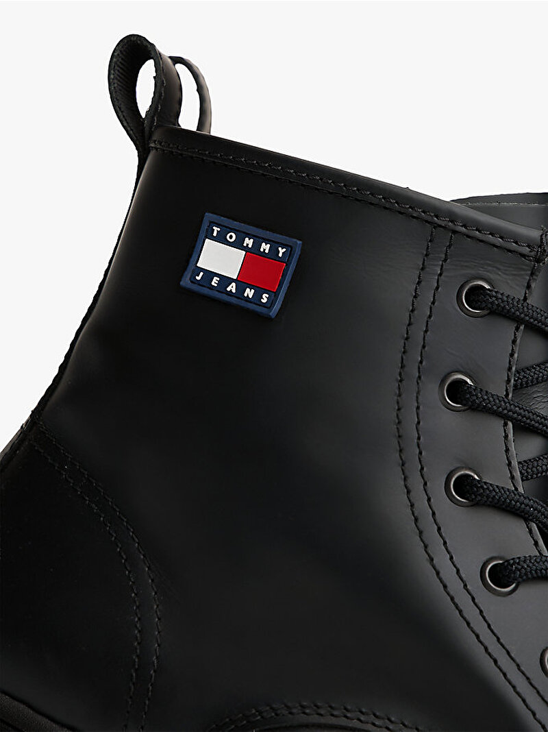 Erkek TJM Lace Up Rubberiz Bot Siyah EM0EM01628BDS