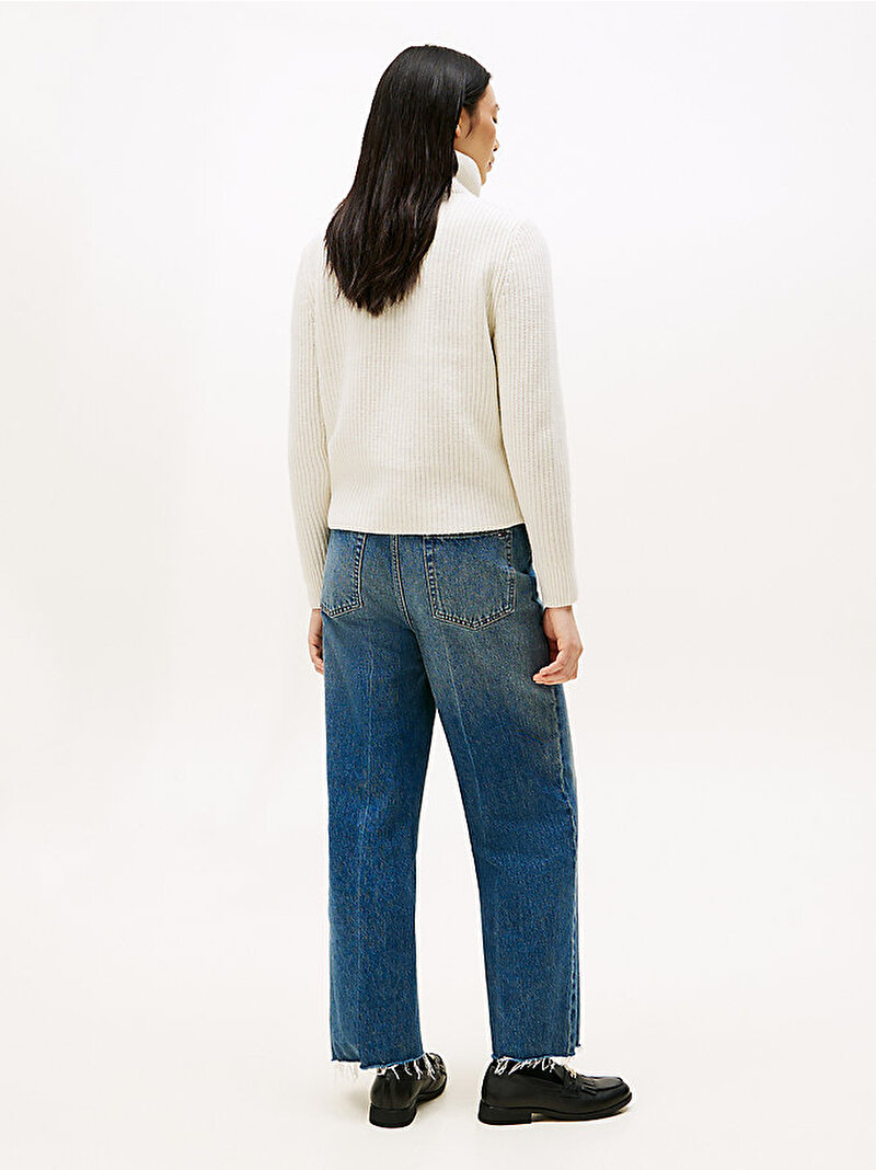 Kadın Modern Down Knit Mont Beyaz  WW0WW45738YA8