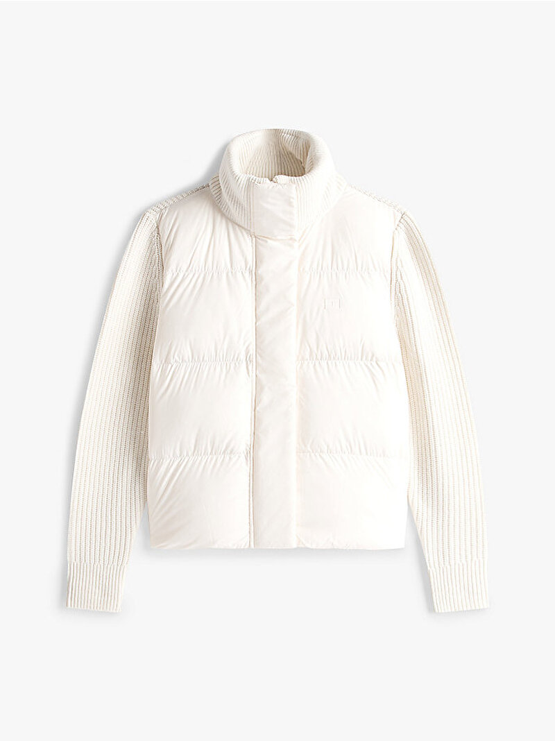 Kadın Modern Down Knit Mont Beyaz  WW0WW45738YA8