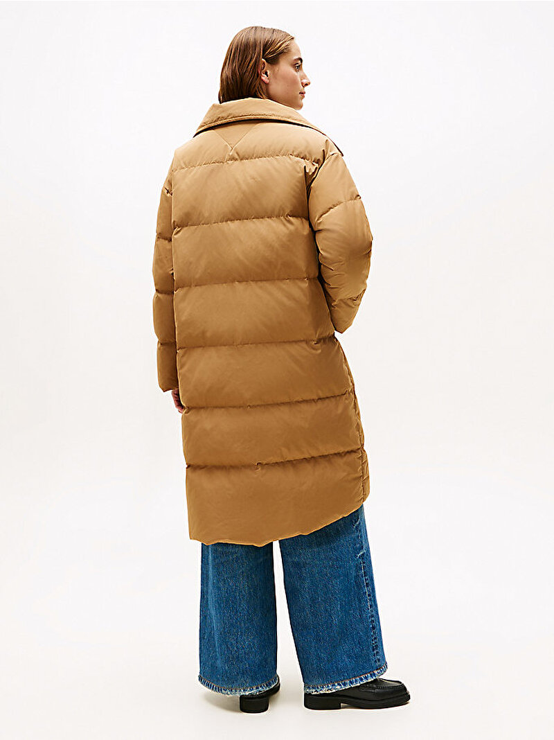 Kadın Crest Down Regular Puffer Mont Bej WW0WW47279GWA