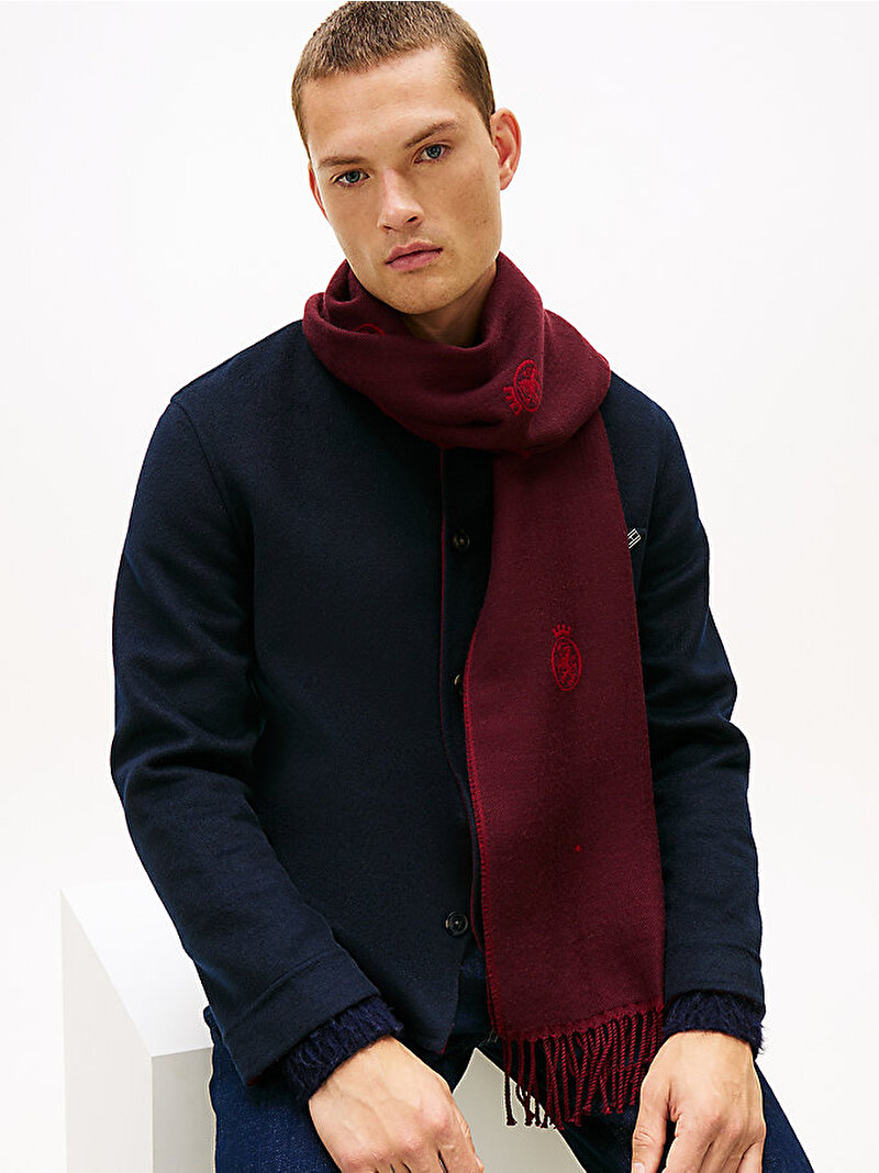 Erkek Atkı Hediye Seti Kırmızı AM0AM13775XIH