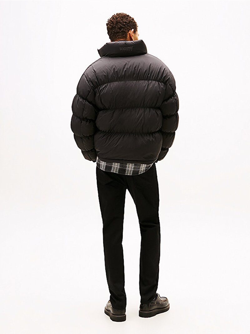 Erkek TJM Soft Alaska Down Puffer Mont Siyah DM0DM22292BDS