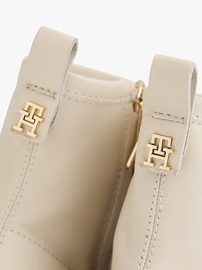 Kadın TH Stretch Leather Bot Bej FW0FW08860ACG