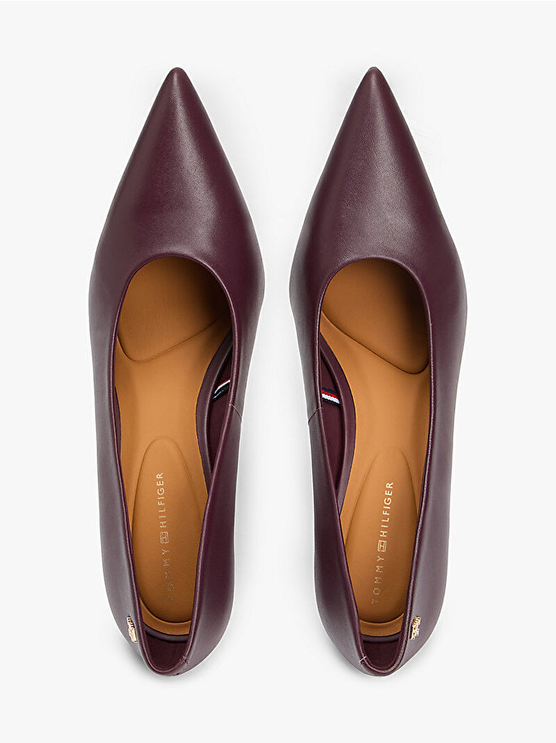 Kadın Th Smooth Leather Topuklu Ayakkabı Kırmızı FW0FW08960XI8