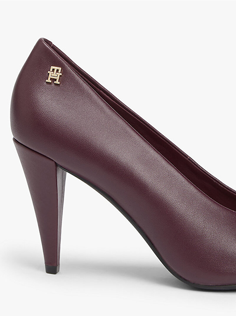 Kadın Th Smooth Leather Topuklu Ayakkabı Kırmızı FW0FW08960XI8