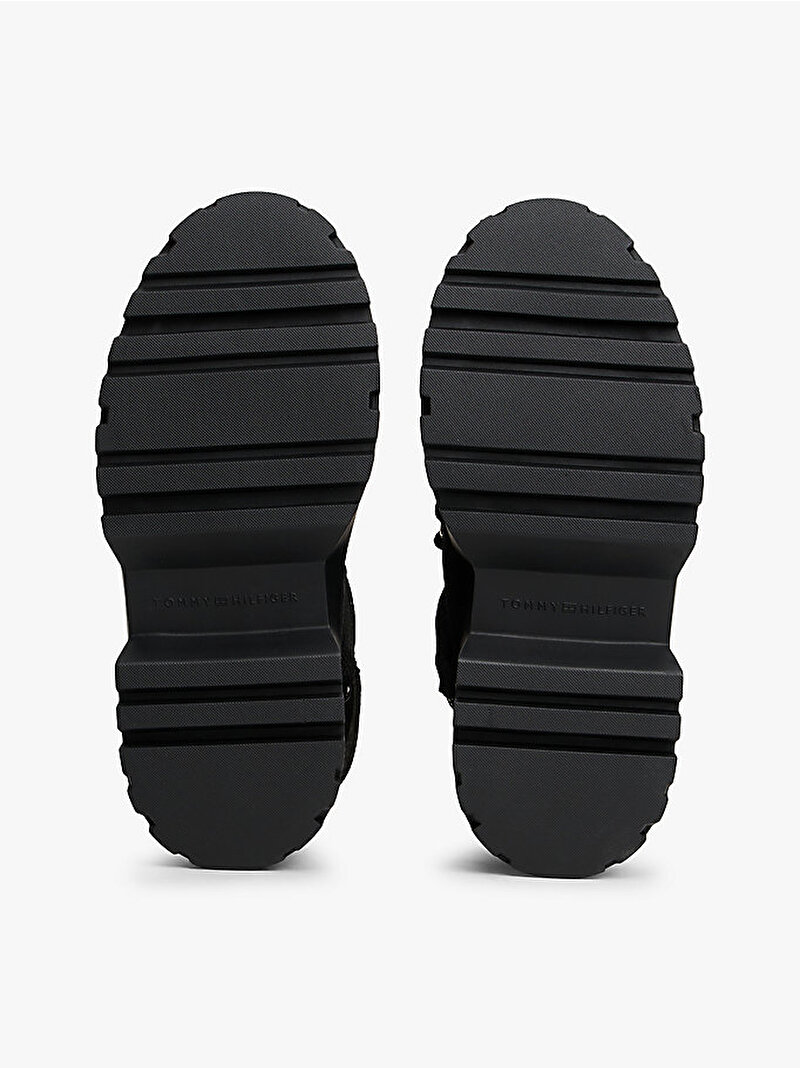 Kadın Real Shearling Laceup Bot Siyah FW0FW08996BDS