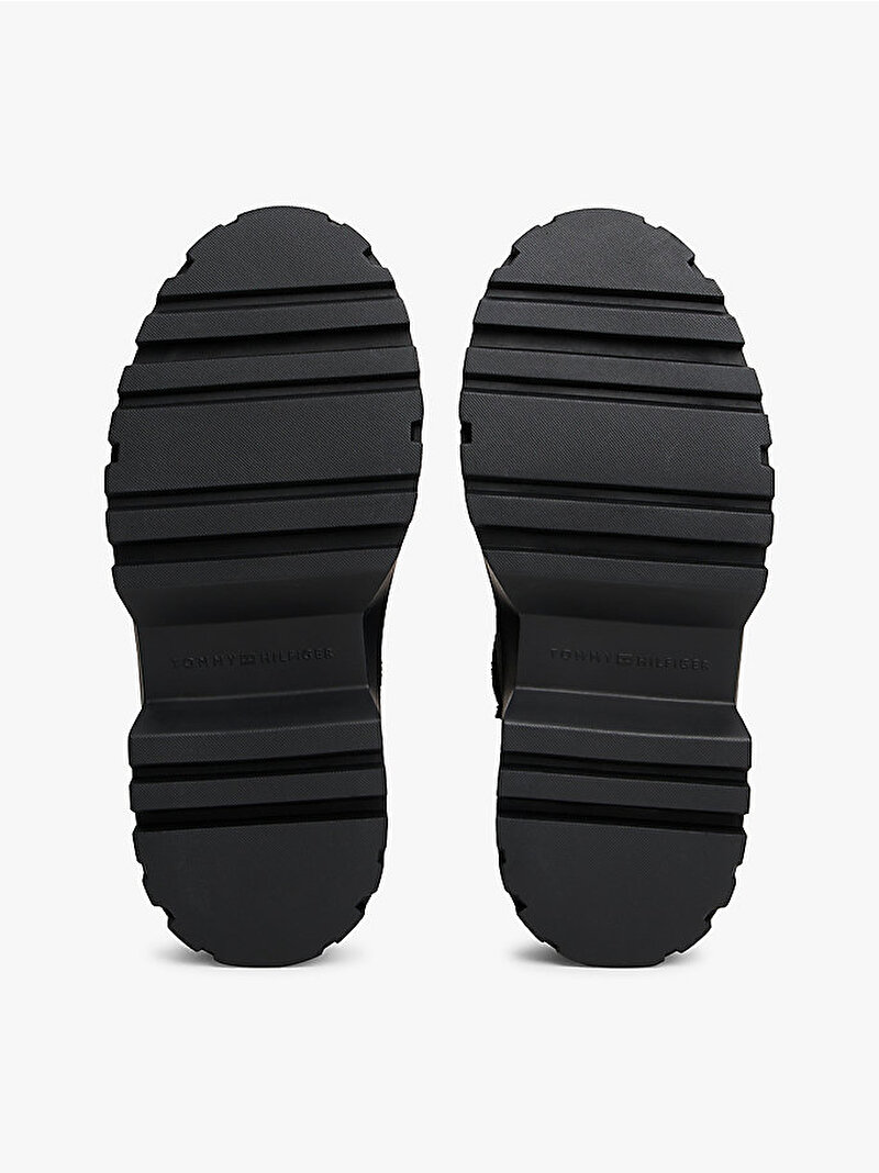 Kadın Real Shearling Laceup Bot Siyah FW0FW08997BDS