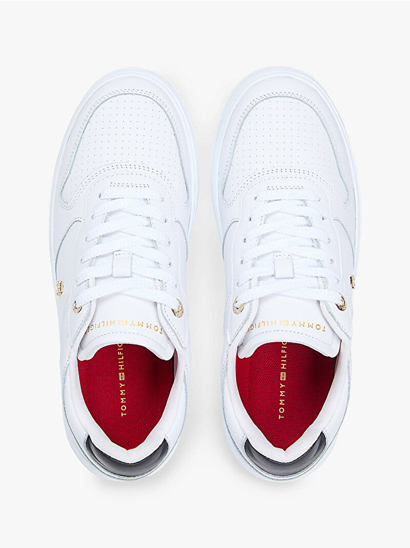 Kadın Th Sporty Cupsole Sneaker Beyaz FW0FW09025YBS