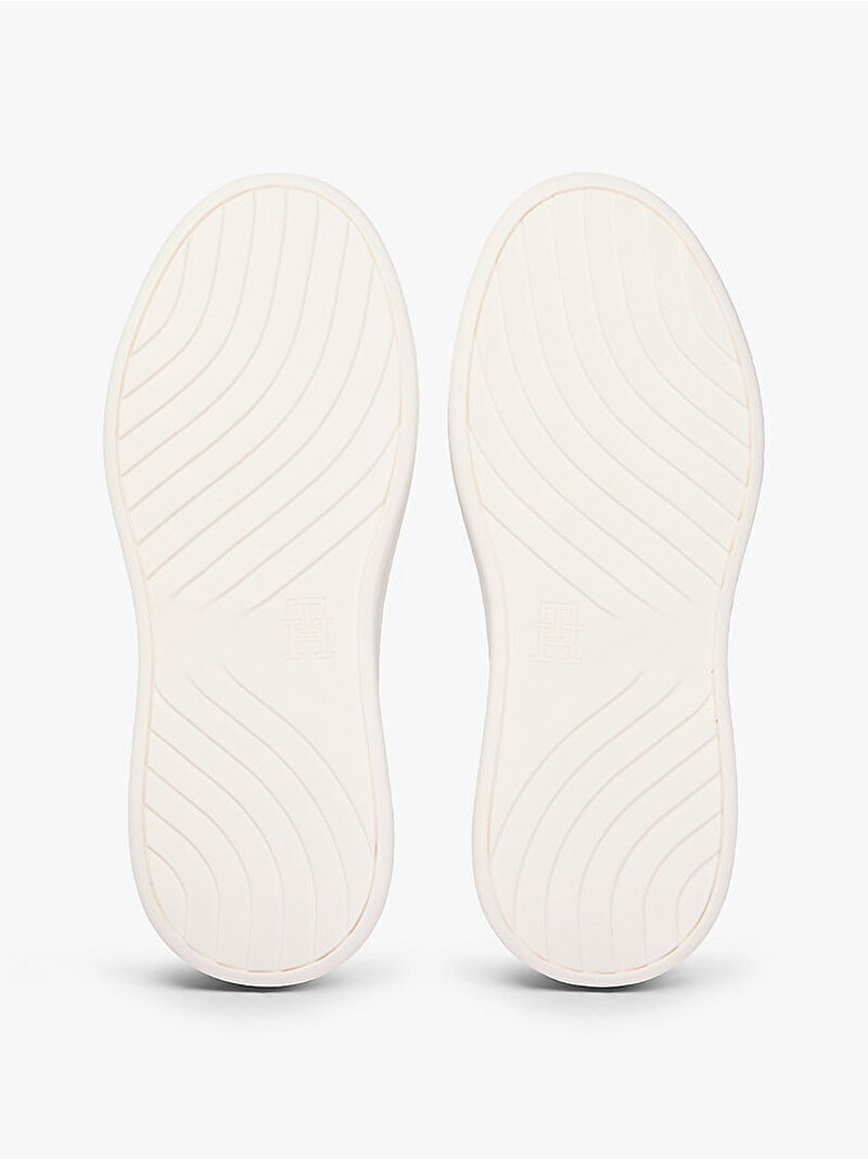 Kadın Shiny Leather Platform Sneaker Beyaz FW0FW0936401W