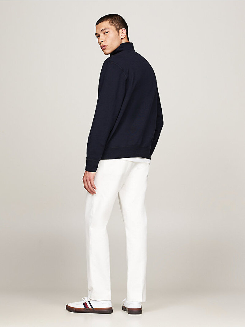 Erkek Essential Fleece Sweatshirt Lacivert MW0MW37233DW5