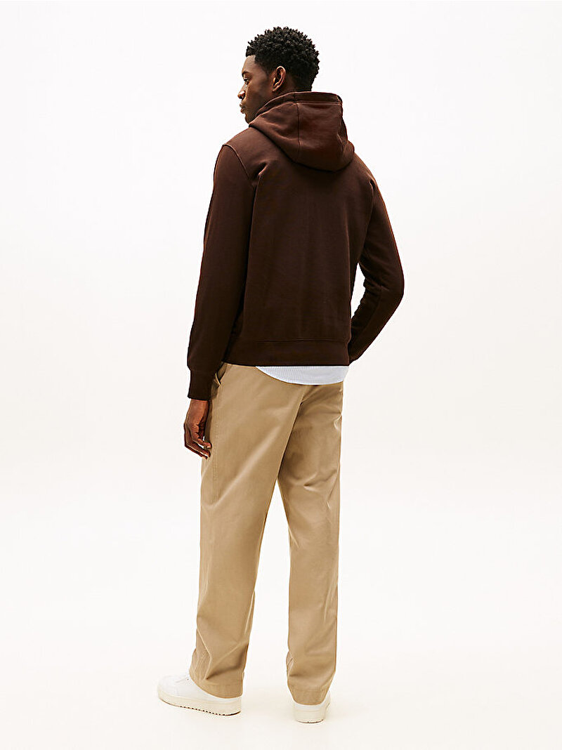 Erkek Brand Love Big Sweatshirt Kahverengi MW0MW41427HJT