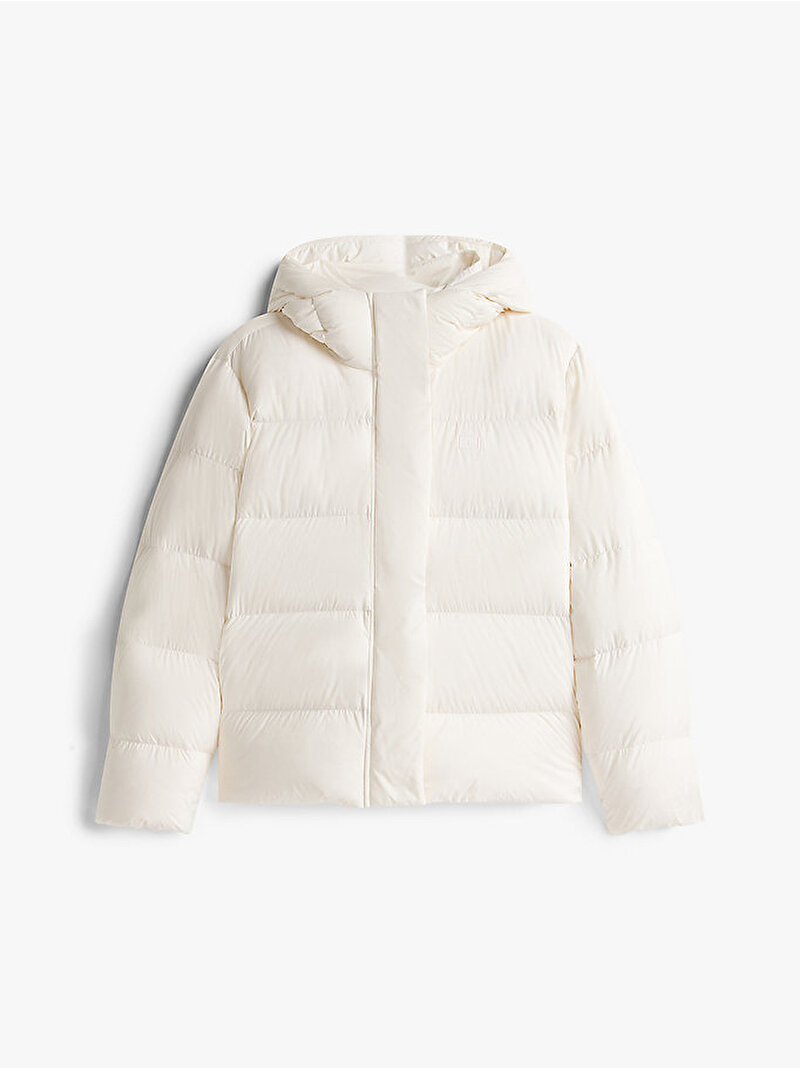Kadın Modern Down Regular Puffer Mont Beyaz WW0WW45739YA8