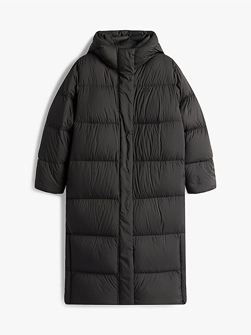 Kadın Modern Down Puffer Mont Siyah WW0WW46536BDS