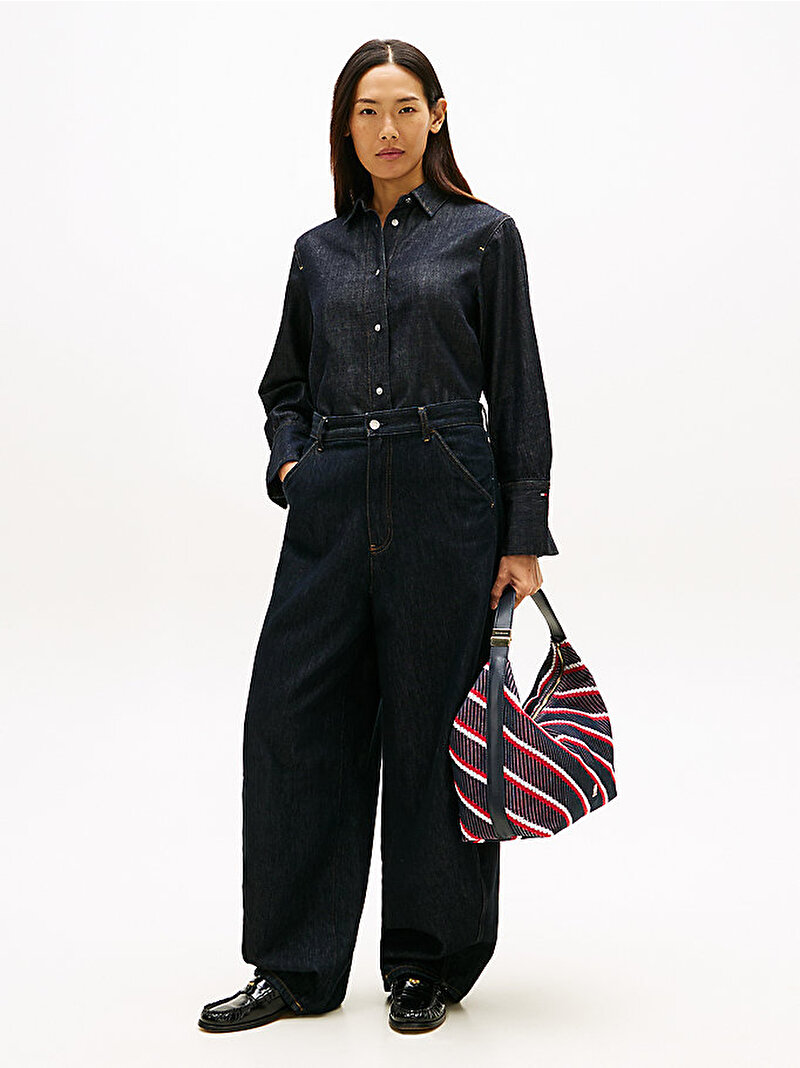 Kadın TH Go Hobo Mix Omuz Çantası Çok renkli AW0AW181660GY