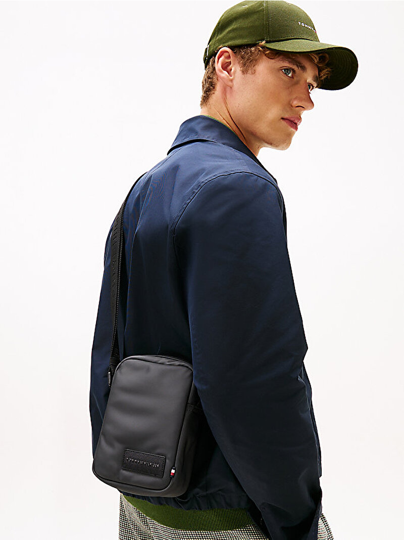 Erkek TH Repreve Mini Çapraz Çanta Gri AM0AM14009PSM