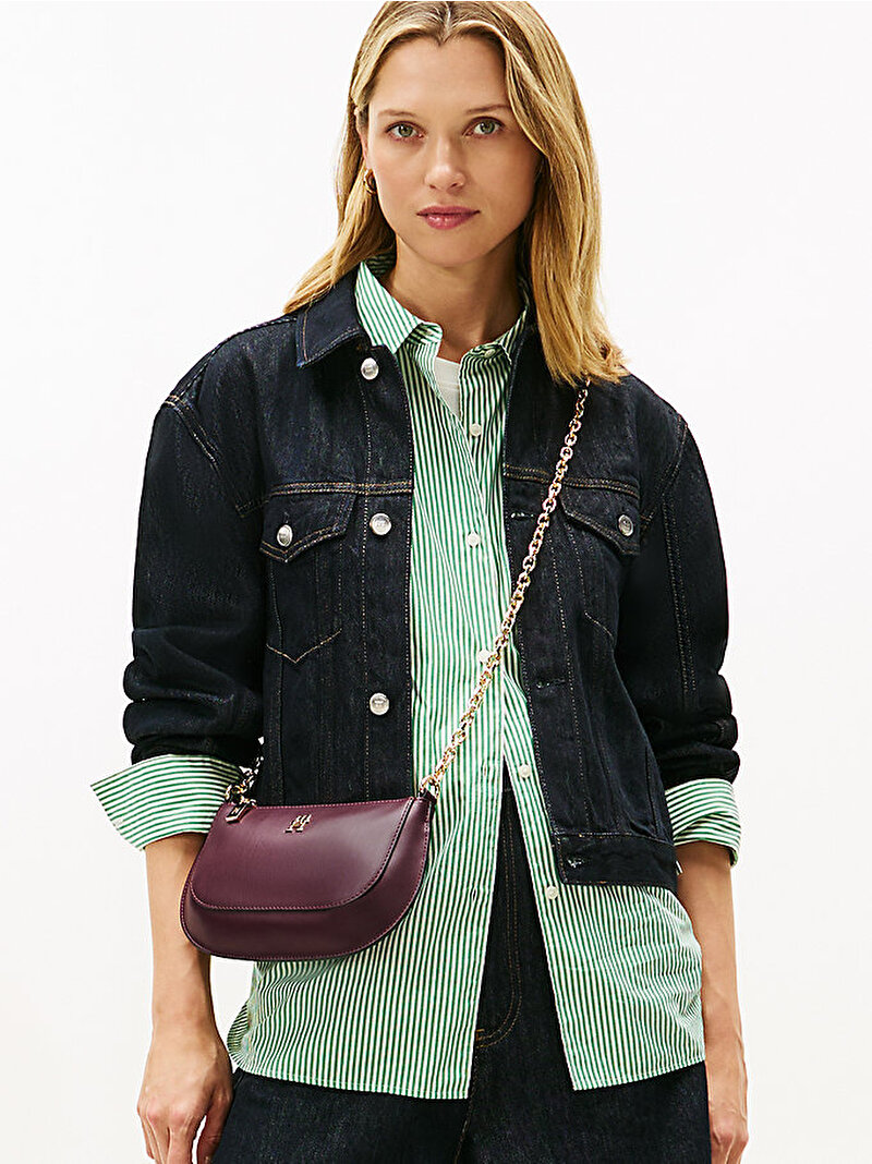 Kadın TH Glam Mini Çapraz Çanta Kırmızı AW0AW18142XI8