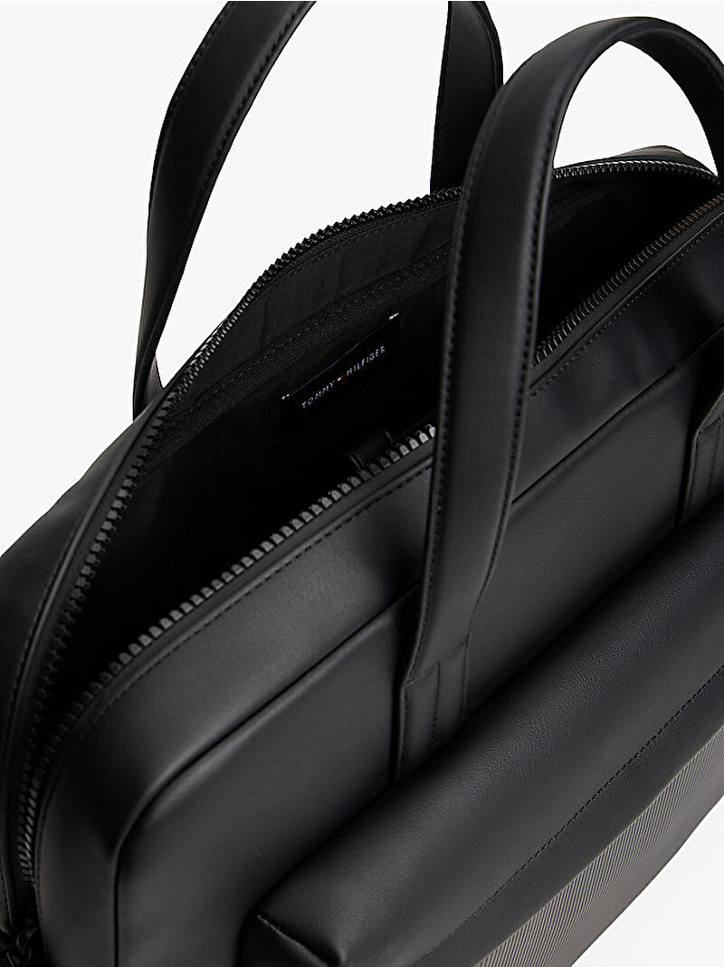 Erkek TH Flag Laptop Çantası Siyah AM0AM13989BDS