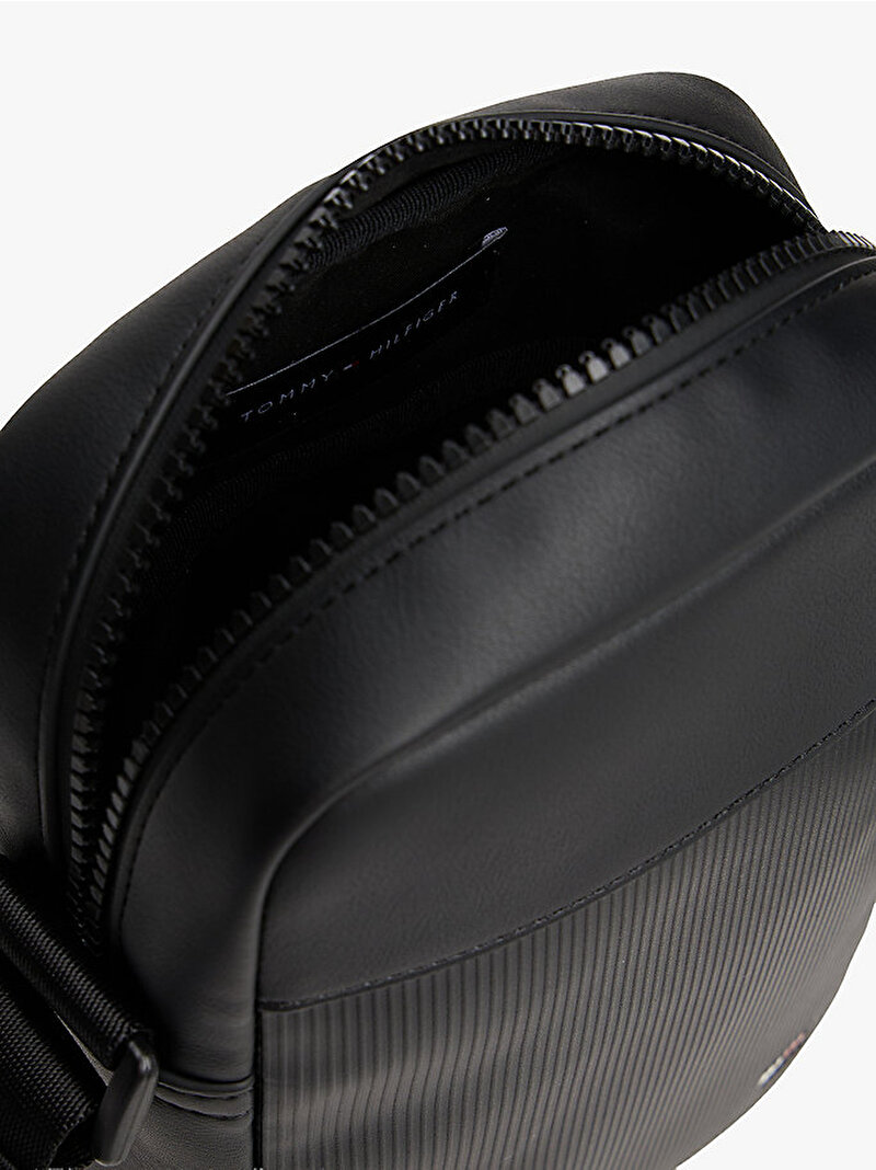 Erkek TH Flag Mini Reporter Çanta Siyah AM0AM14015BDS
