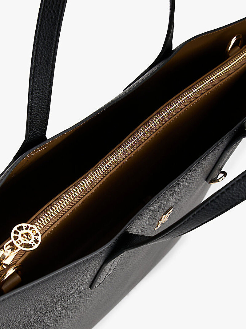 Kadın TH Icon Satchel Çanta Siyah AW0AW18122BDS