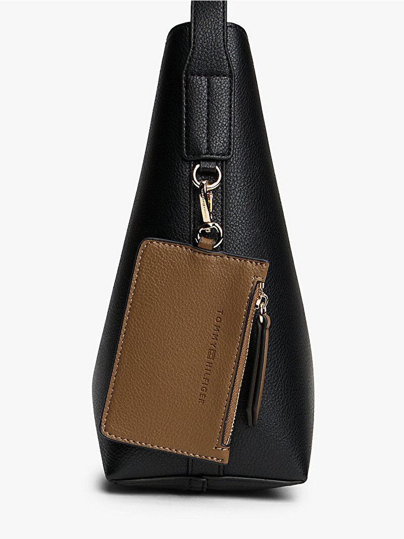 Kadın TH Icon Omuz Çantası Siyah AW0AW18140BDS