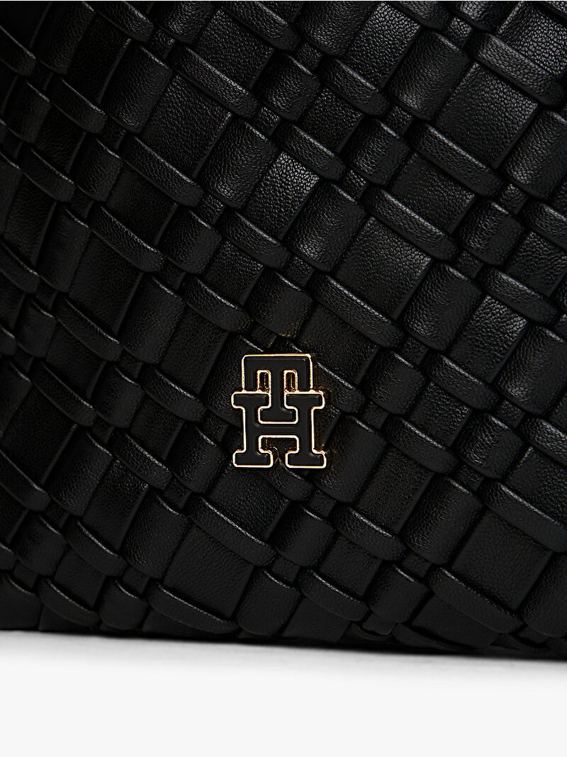 Kadın TH Braided Çapraz Çanta Siyah AW0AW18158BDS