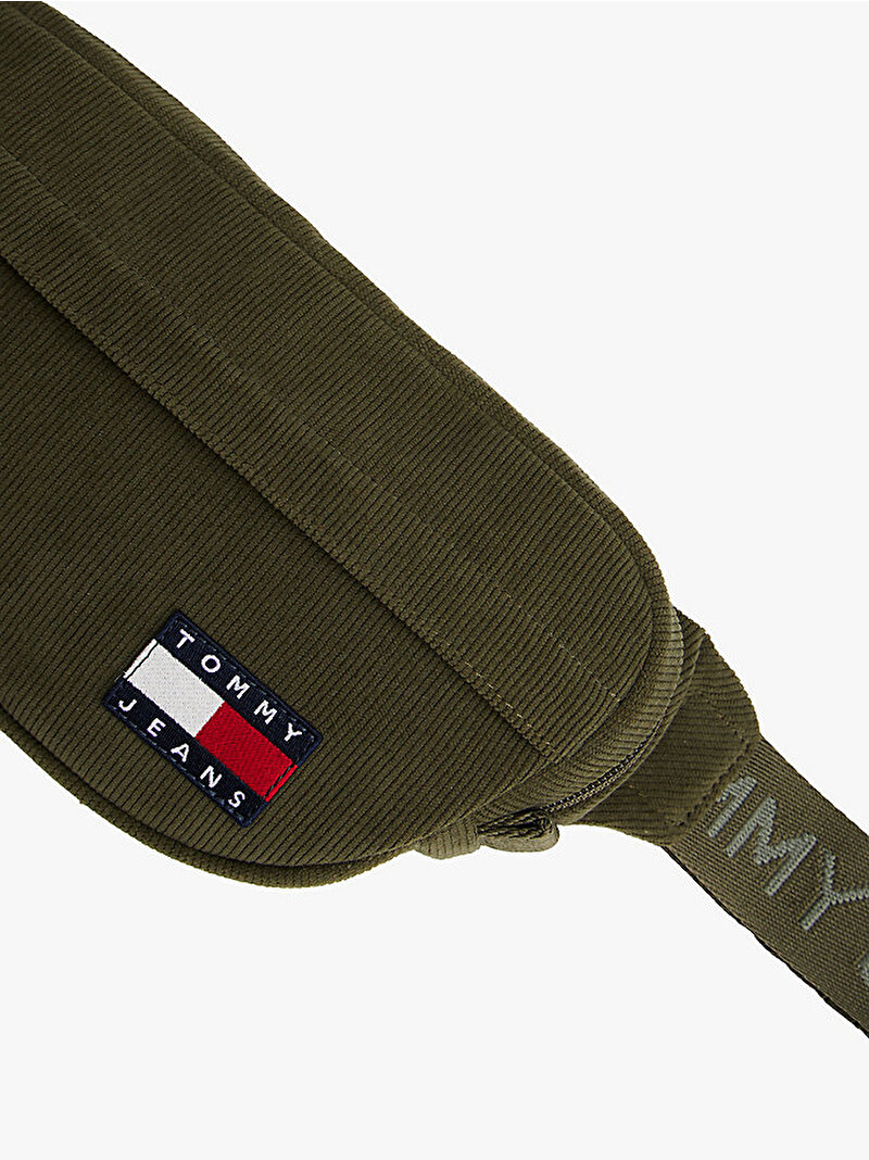 Erkek TJM Essential Daily Cord Bel Çantası Yeşil AM0AM13871GY1