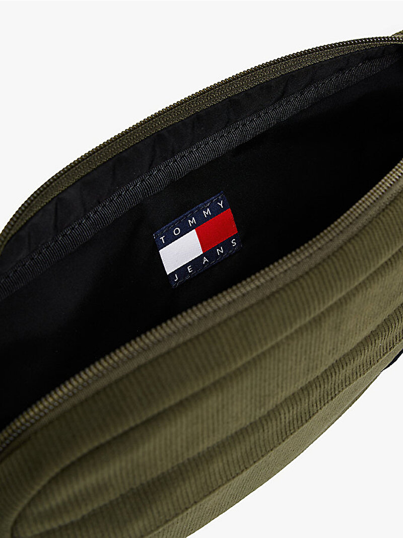 Erkek TJM Essential Daily Cord Bel Çantası Yeşil AM0AM13871GY1