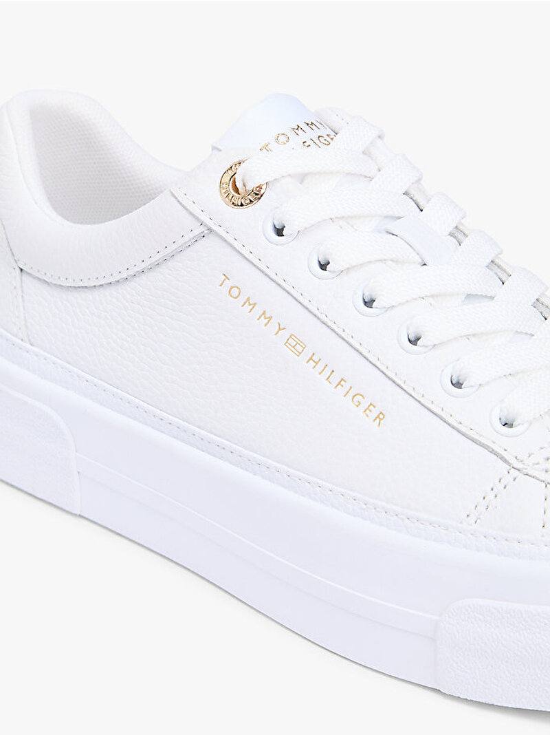 Kadın TH Foxing Platform Sneaker Beyaz FW0FW09018YBS