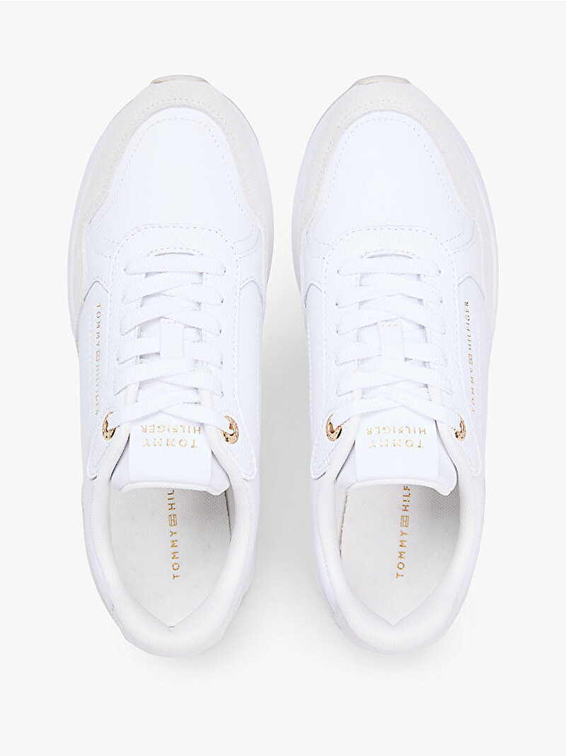 Kadın Monogram Mix Material Sneaker Beyaz FW0FW09267YBS