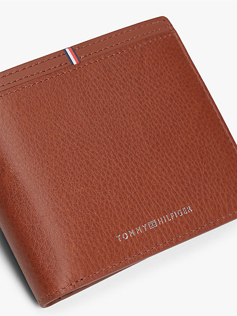 Erkek TH Corp Flap Cüzdan Kahverengi AM0AM13969GVI