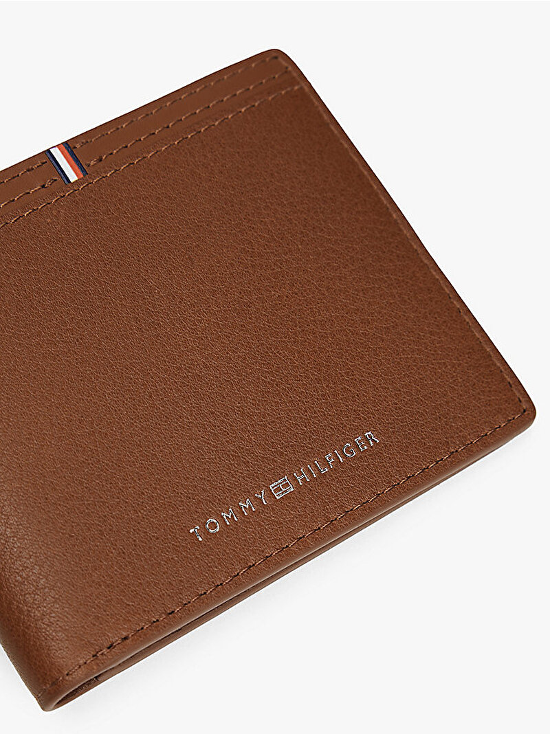 Erkek TH Corp Mini Cüzdan Kahverengi AM0AM13971GVI