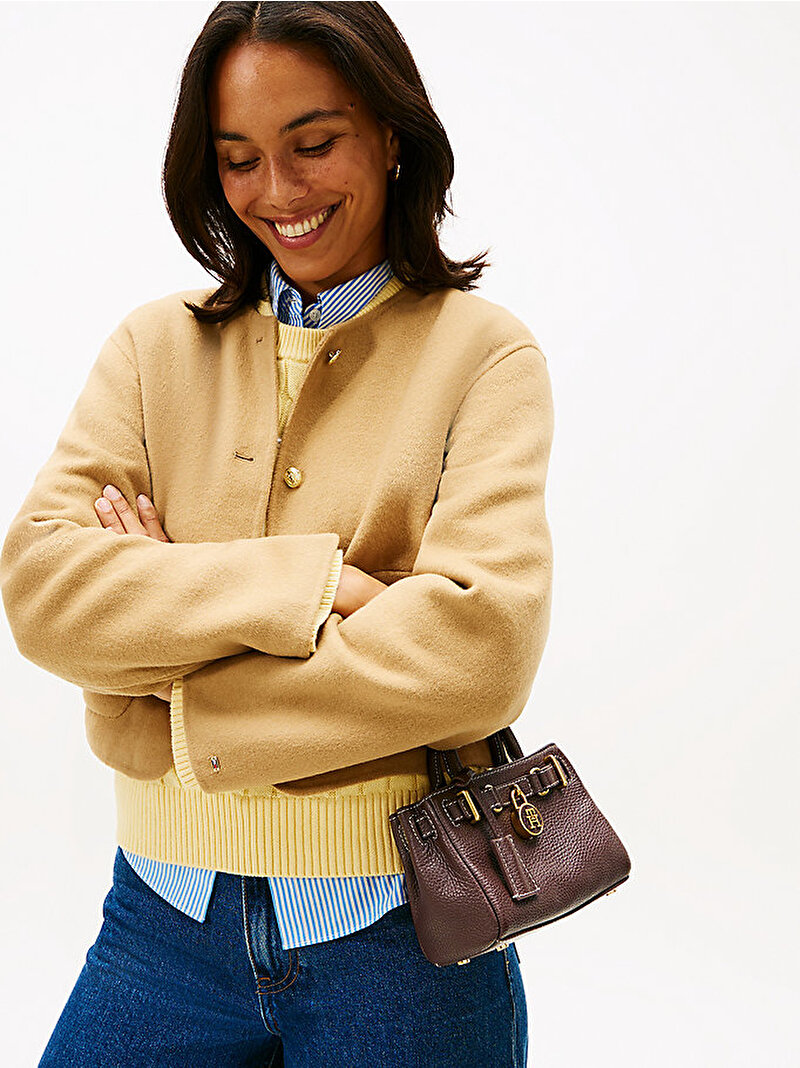 Kadın American Icon Micro Çanta Kahverengi AW0AW18167GSZ