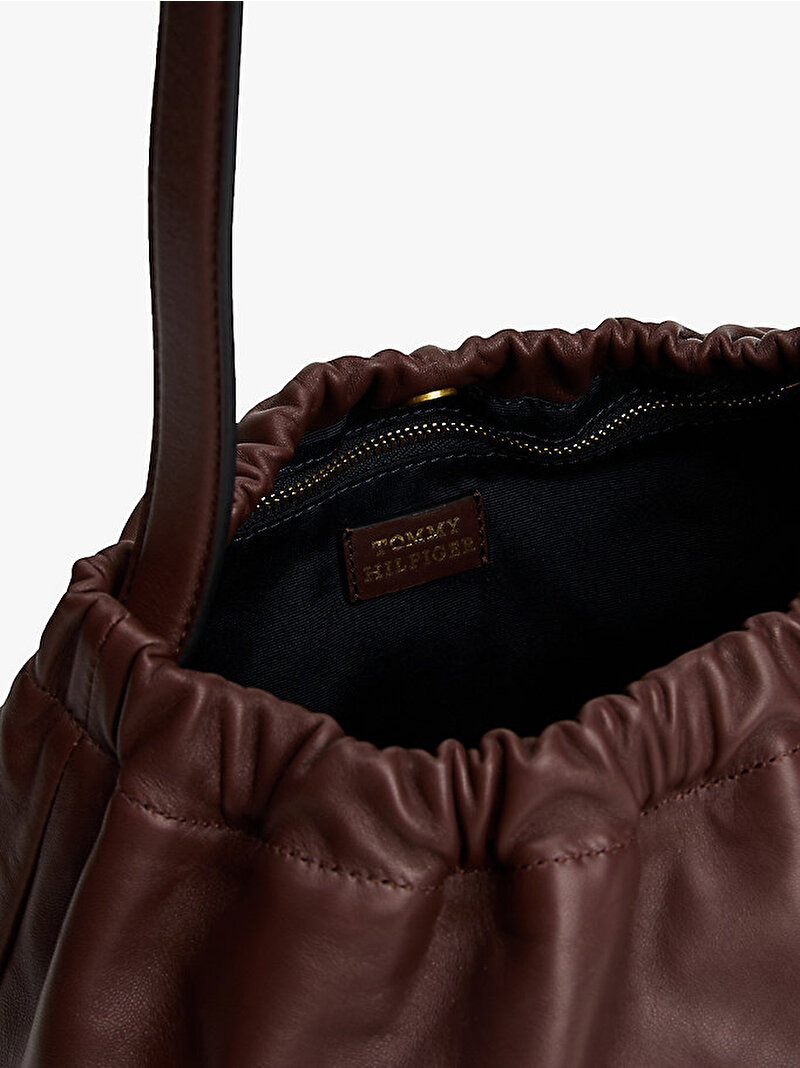 Kadın Soft Leather Omuz Çantası Kahverengi AW0AW18307GSZ