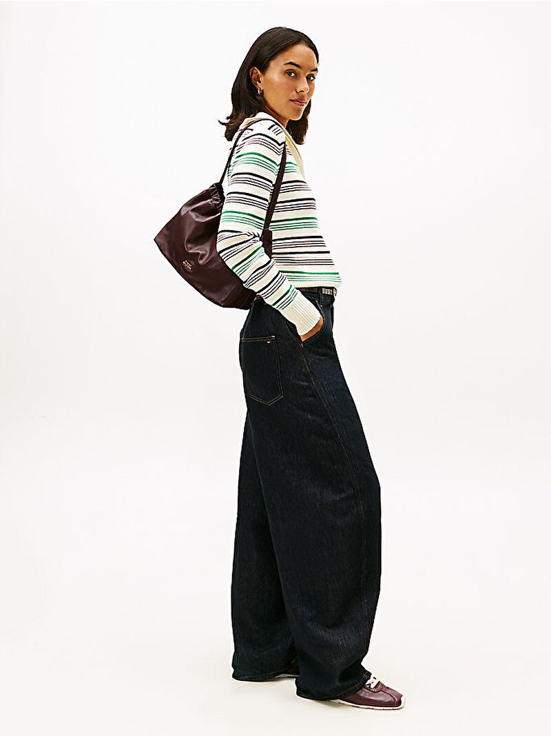 Kadın Soft Leather Omuz Çantası Kahverengi AW0AW18307GSZ