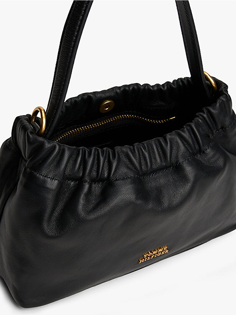 Kadın Soft Leather Omuz Çantası Siyah AW0AW18306BDS