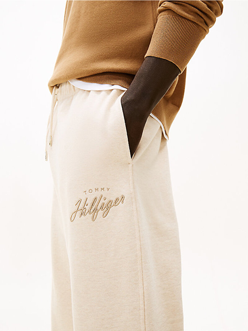 Erkek Modern Graphic Eşofman Altı Ekru MW0MW42537HGF