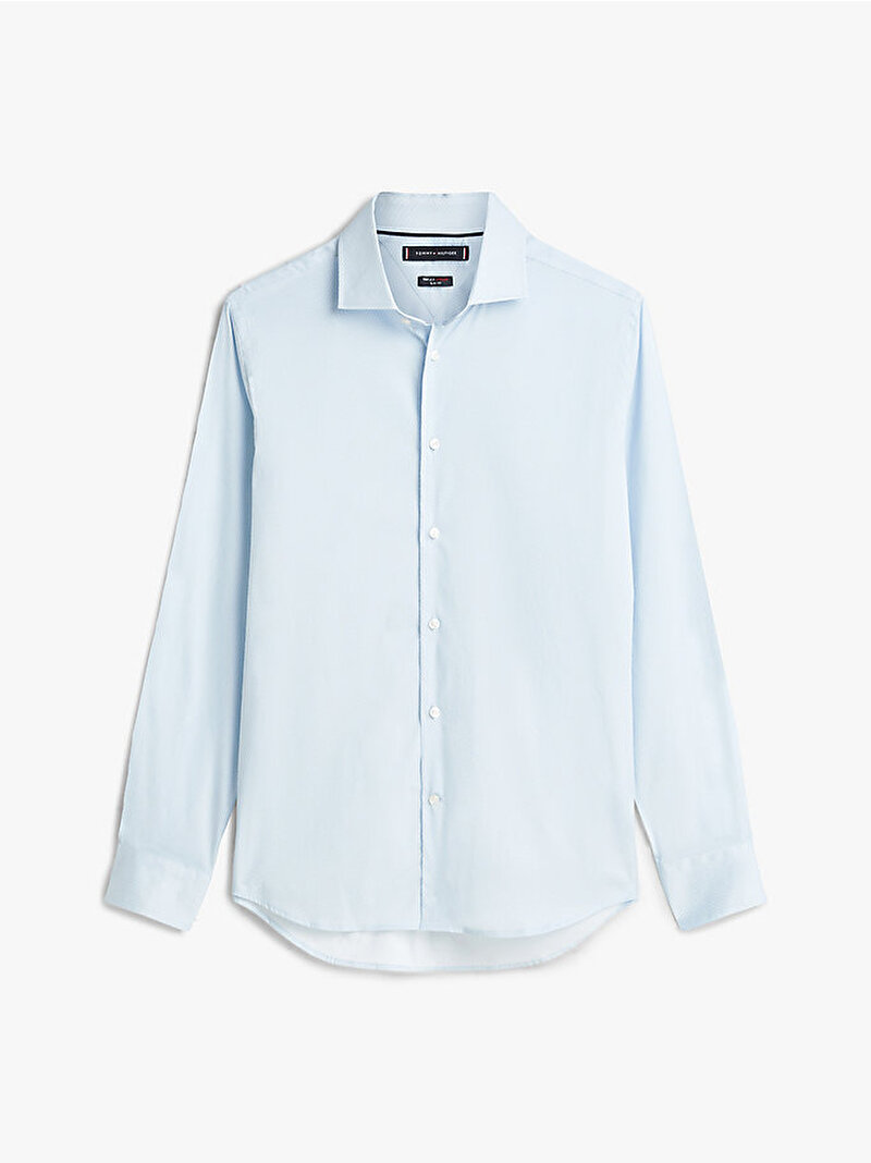 Erkek Flex Collar Mini Gömlek Mavi MW0MW41828C1O