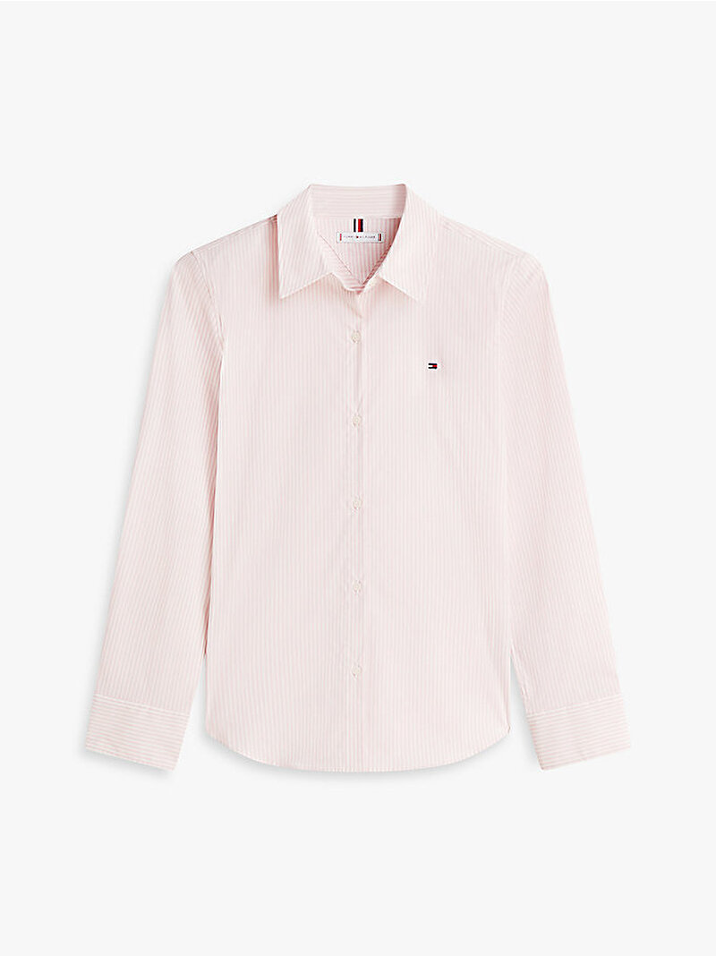 Kadın Essential Poplin Regular Gömlek Pembe WW0WW471690D5