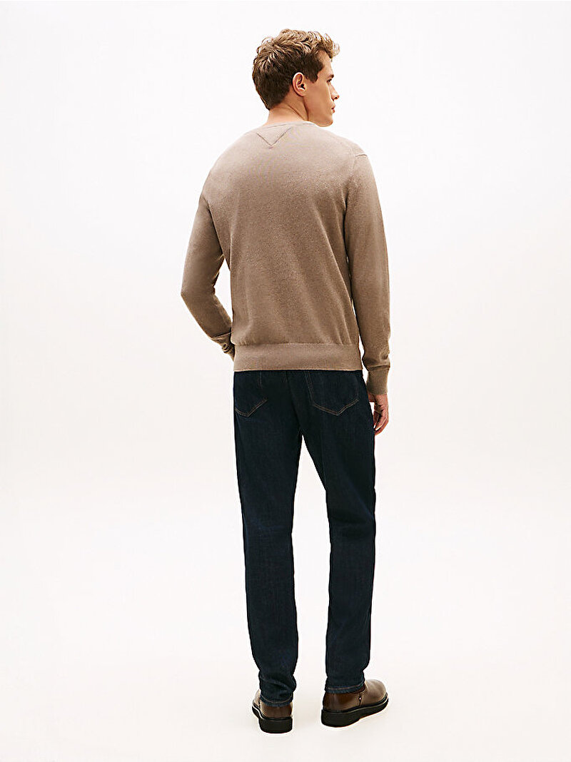 Erkek Pima Org Cotton Cashmer Kazak Bej MW0MW28046HI3