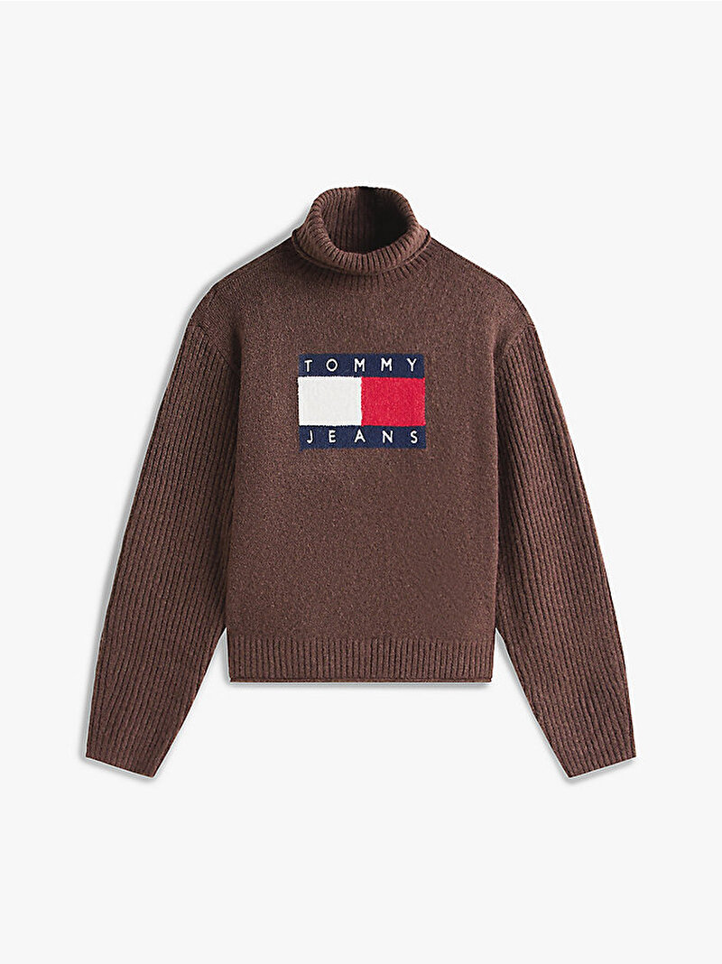 Kadın TJW Turtleneck Kazak Kahverengi DW0DW22108GW1